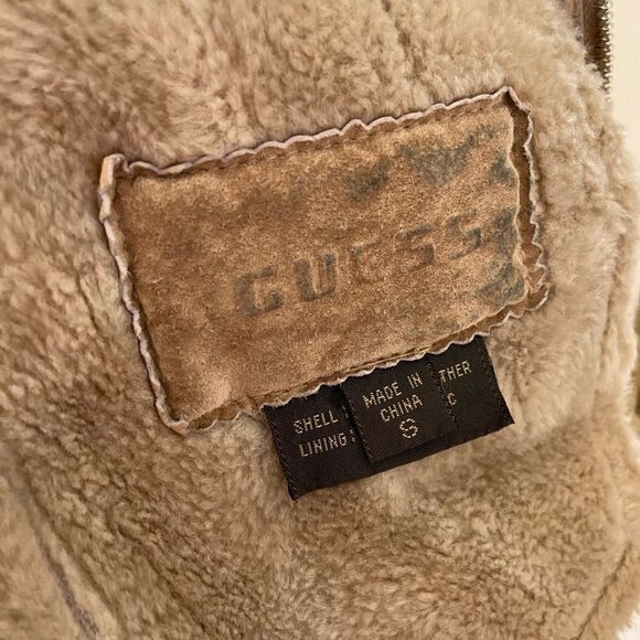 Guess Suede Leather Jacket / Coat - Picture 7 of 14